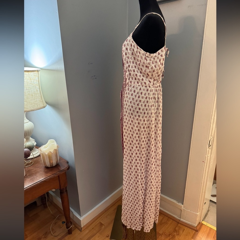 Exist Boho Patchwork Open Back Double Tie Side Sl… - image 2